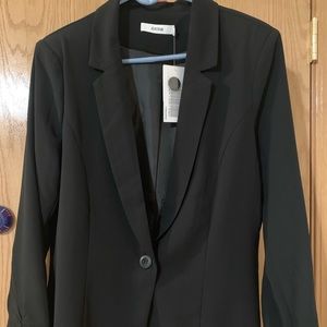 Blazer Jacket, Black. JustFab